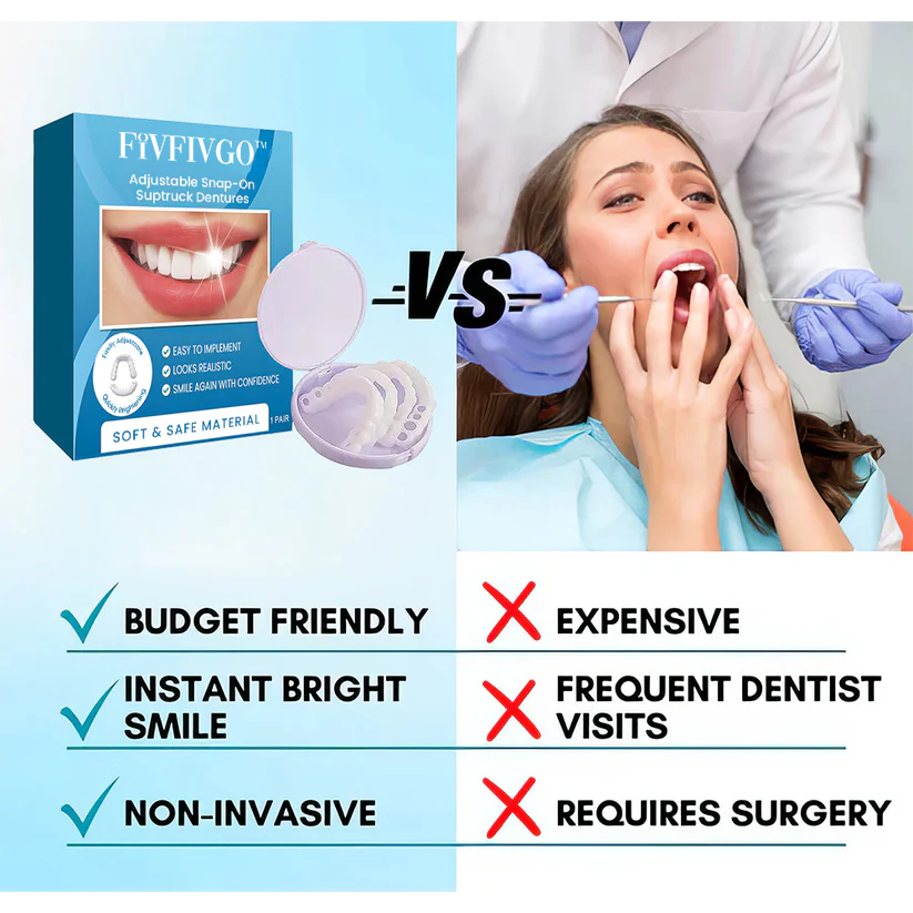 Fivfivgo™ Adjustable Snap-On Dentures 🔥 LAST DAY SALE 75% OFF