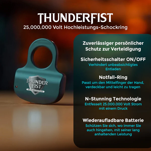 Fivfivgo™ ThunderFist 25,000,000 Volt High Performance Shock Ring