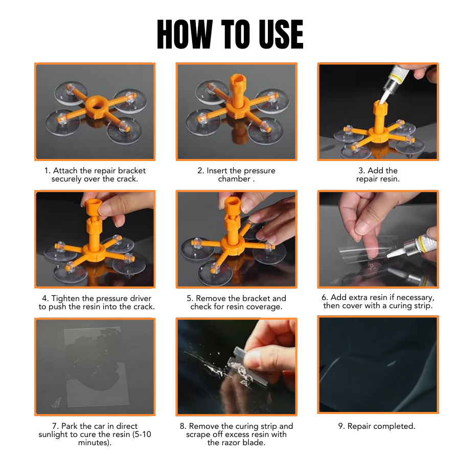 2025 New Formula: Windshield Repair Kit