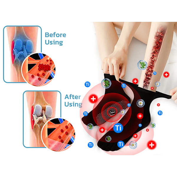 Fivfivgo™ Chaussettes de soutien à ions multi-titanes infrarouge lointain