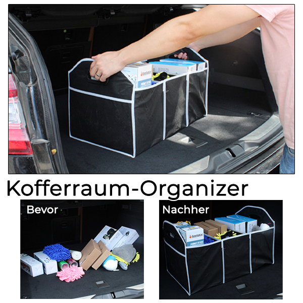 Faltbarer Kofferraum-Organizer