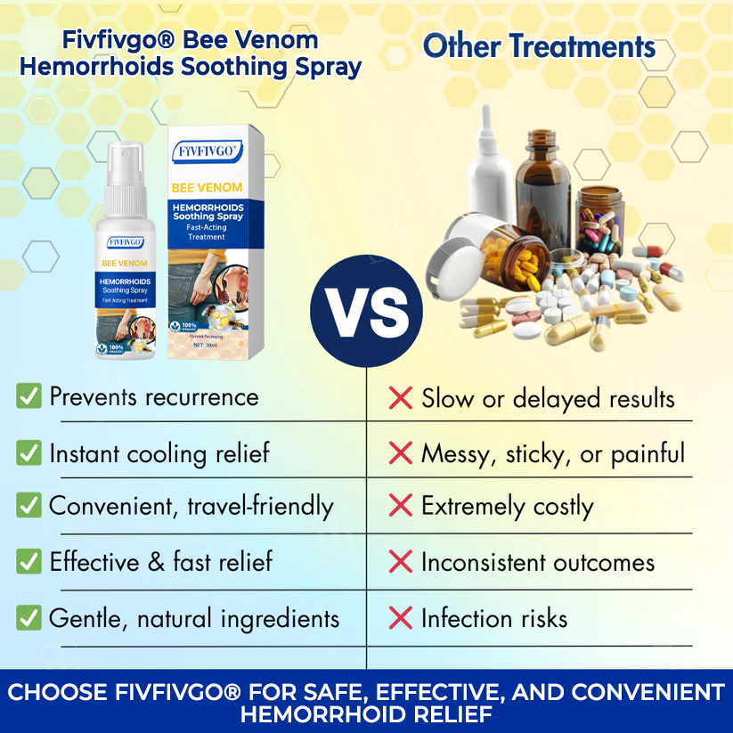 Fivfivgo® Bee Venom Hemorrhoids Soothing Spray