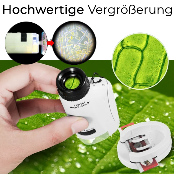 Tragbares Kinder-Taschenmikroskop