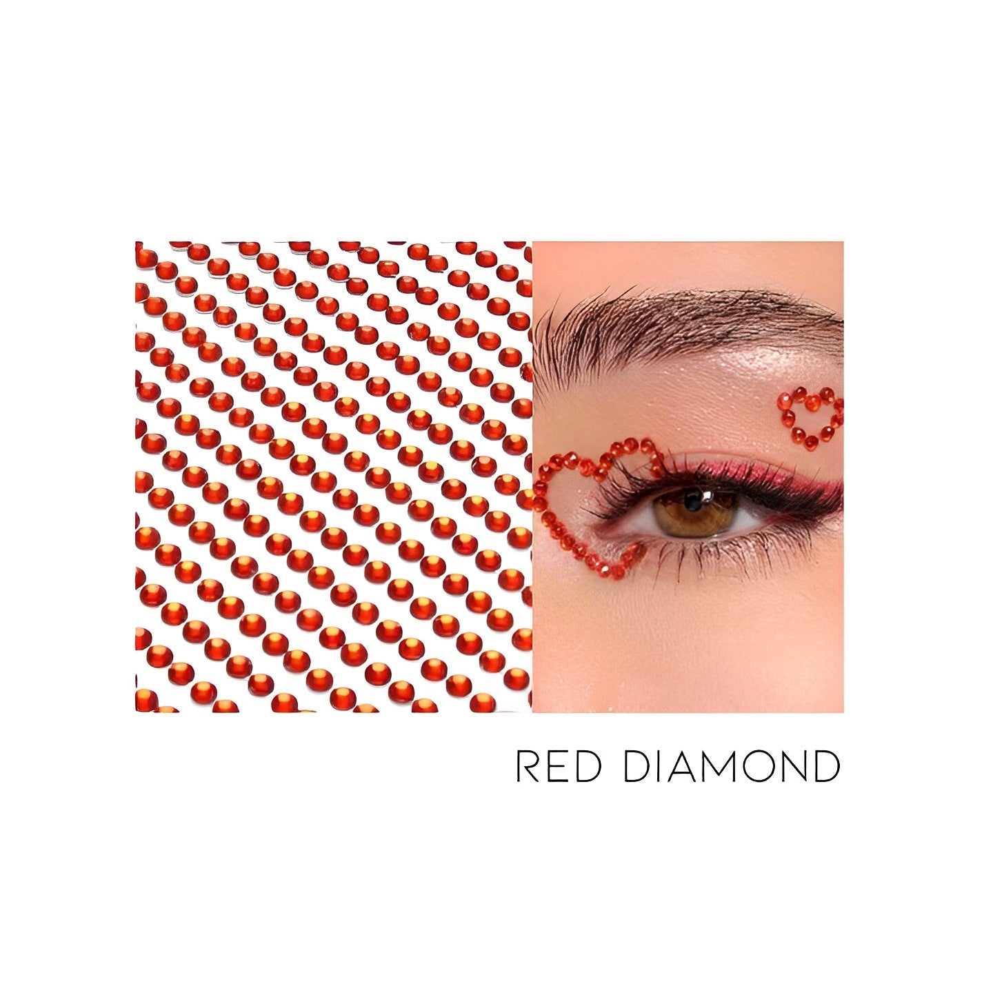 Self-Adhesive Hair/Body/Face Diamond Costumes & Accessories Every Day And Night Red Diamond (3 sheets of 4-6mm) 1 pc 