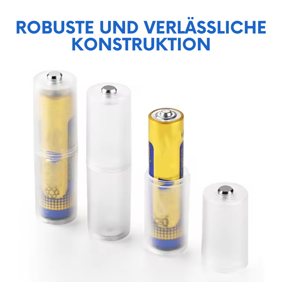 Batterieadapter Konverter für AAA zu AA Batterie