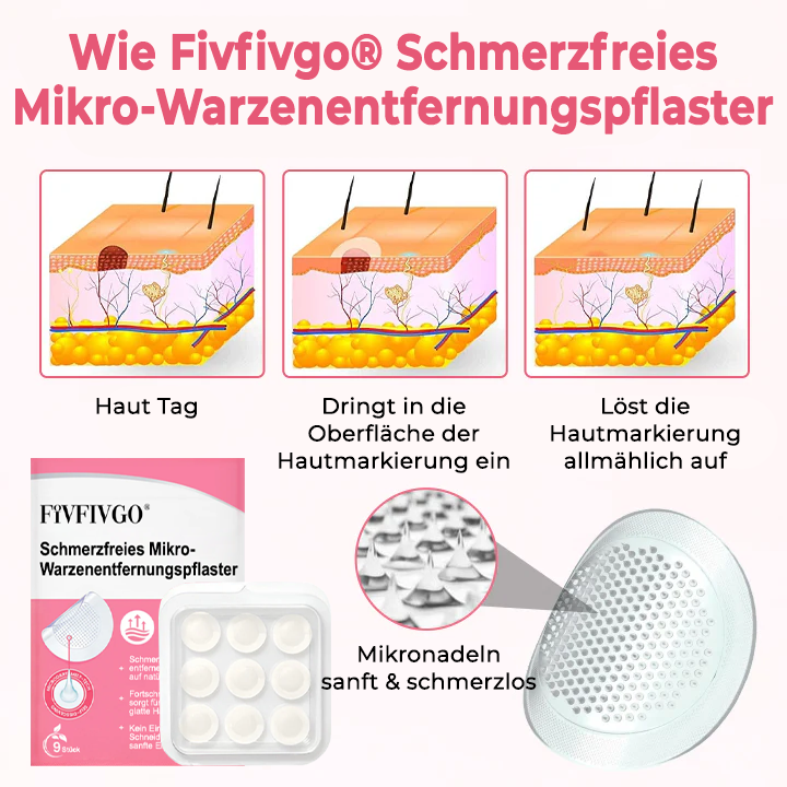 Fivfivgo® Schmerzfreies Mikro-Warzenentfernungspflaster