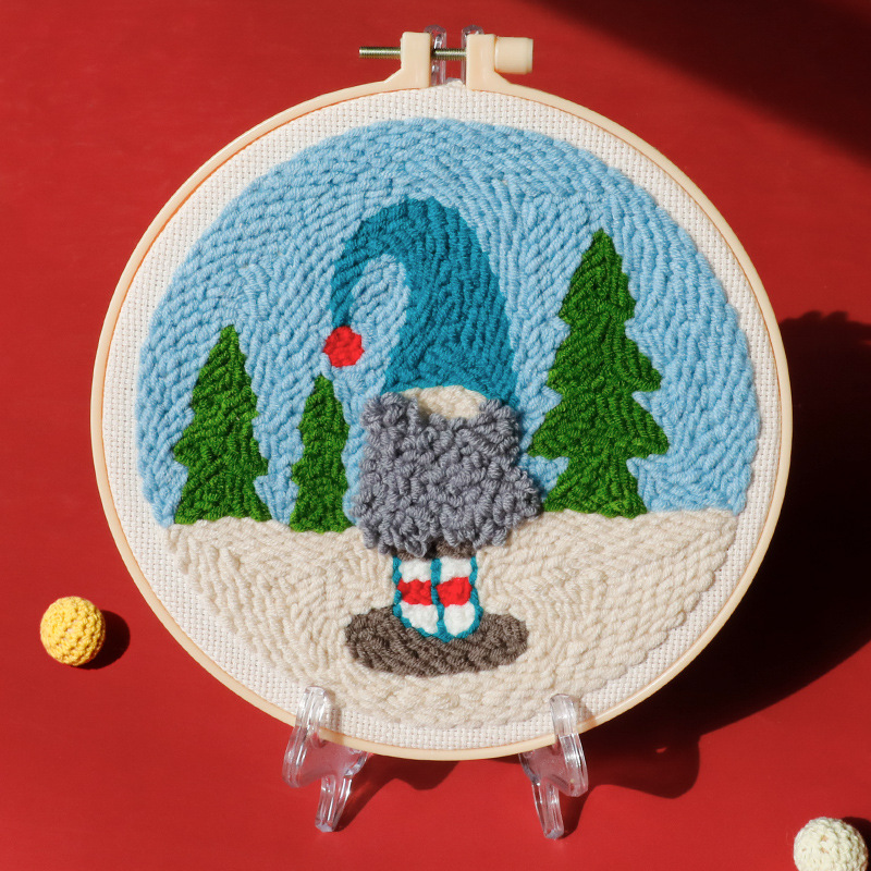 Weihnachtsfäden mit Punchstich-Kit