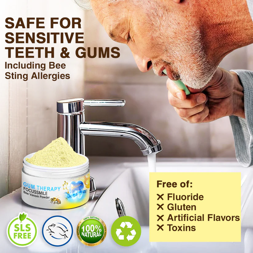 💛Offizieller Shop: Fivfivgo™ FocusSmile Bienengift-Behandlung, orales Pulver🦷TGA-zertifiziert