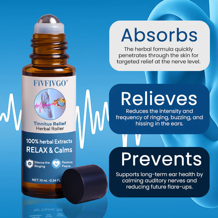 Fivfivgo® Tinnitus Relief Herbal Roller - Already Sold 120,000+ Bottles Worldwide