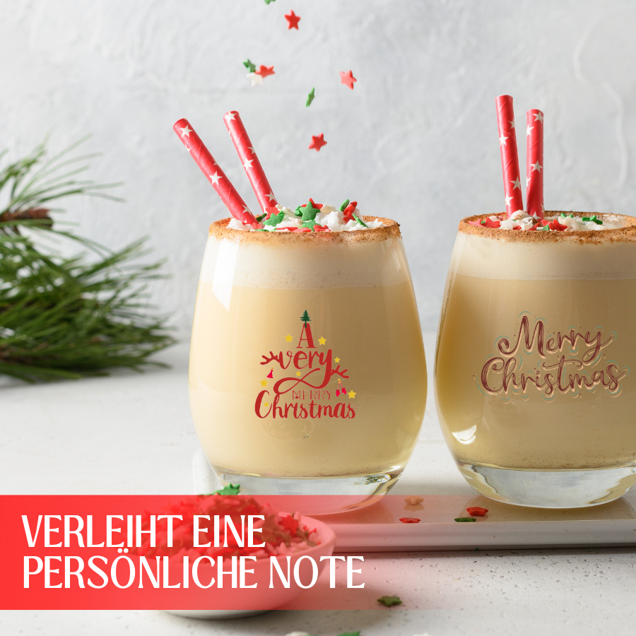 Weihnachtliche Kristall-Abreibesticker