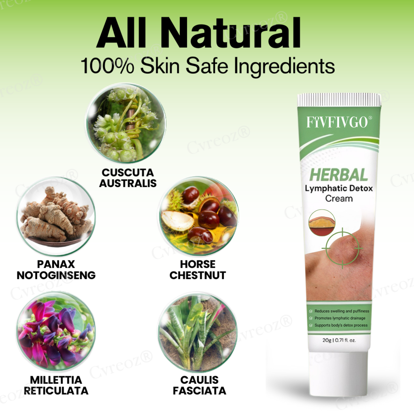 Fivfivgo® Herbal Lymphatic Detox Cream