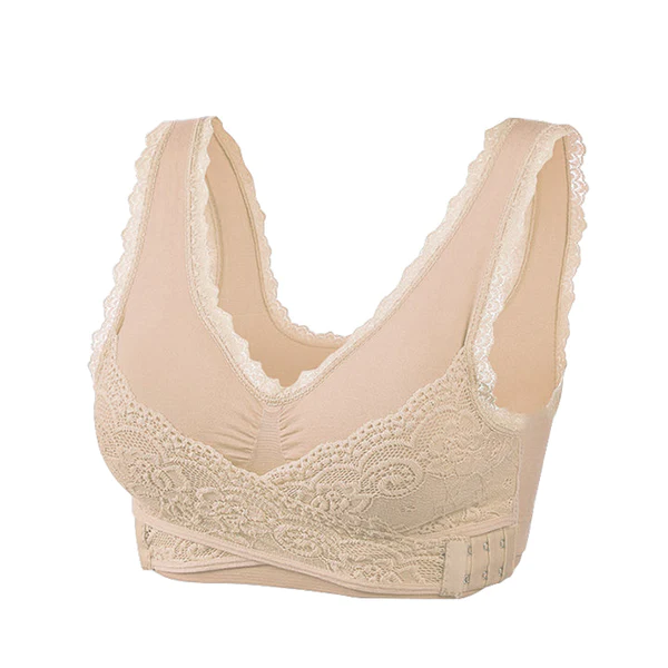 Fivfivgo™ Front Cross Adjustable Side Buckle Bra