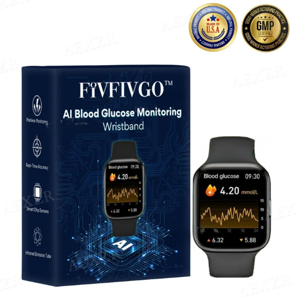 Fivfivgo™ AI Blood Glucose Monitoring Wristband (𝟟𝟘% 𝕆𝔽𝔽 𝗘𝗡𝗗𝗦 𝗜𝗡 𝟭𝟬 𝗠𝗜𝗡𝗨𝗧𝗘𝗦)