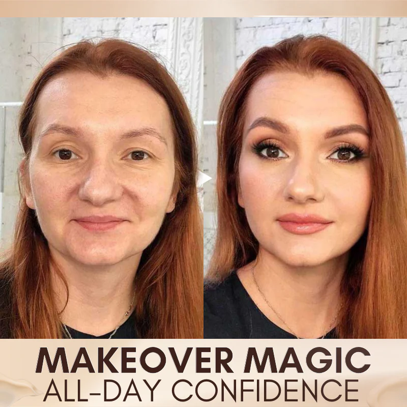 Fivfivgo™ Serum Foundation with Sensitive Skin Cream & Pro Angled Brush🎀