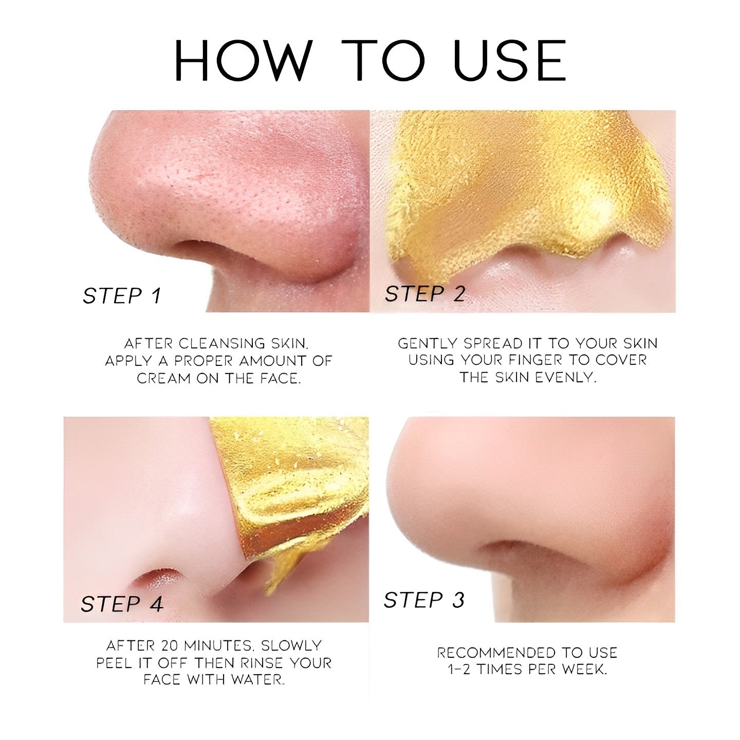 Deep Cleaning Gold Peel-Off Mask Personal Care Every Day And Night 