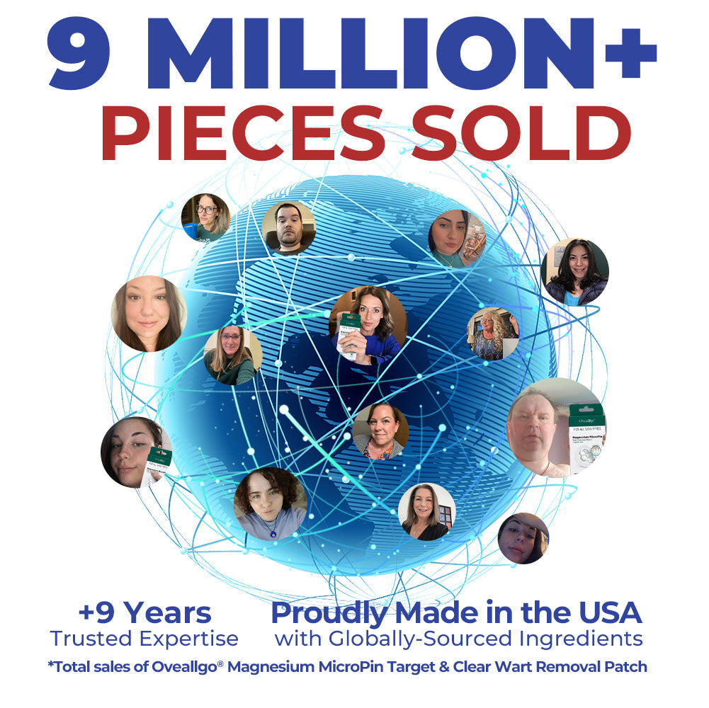 ✅Official Store: Oveallgo® Magnesium MicroPin Target & Clear Wart Removal Patch