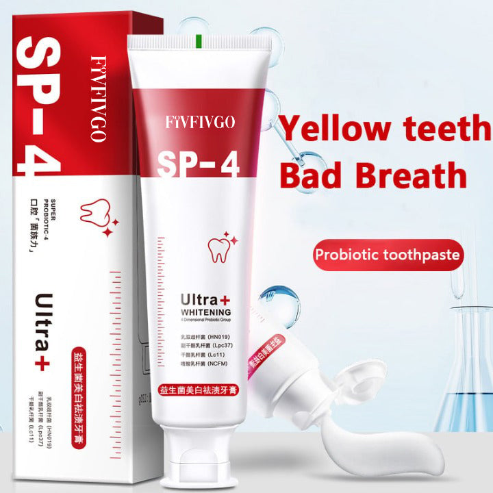 Fivfivgo™ 4TM Dentifricio sbiancante probiotico