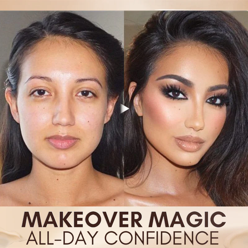 Fivfivgo™ Serum Foundation with Sensitive Skin Cream & Pro Angled Brush🎀