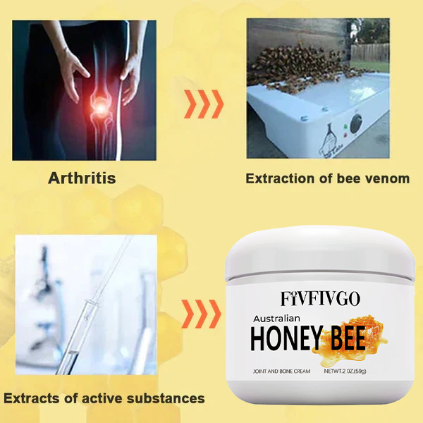 Fivfivgo™ Crème cicatrisante contre la douleur et les os au venin d’abeille australienne
