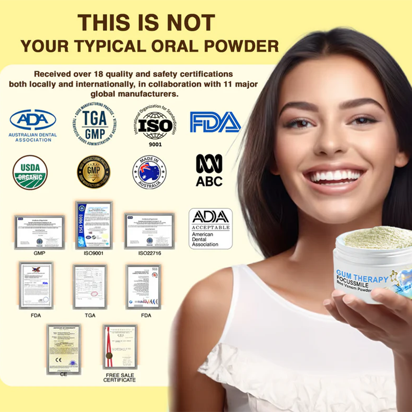 💛Offizieller Shop: Fivfivgo™ FocusSmile Bienengift-Behandlung, orales Pulver🦷TGA-zertifiziert