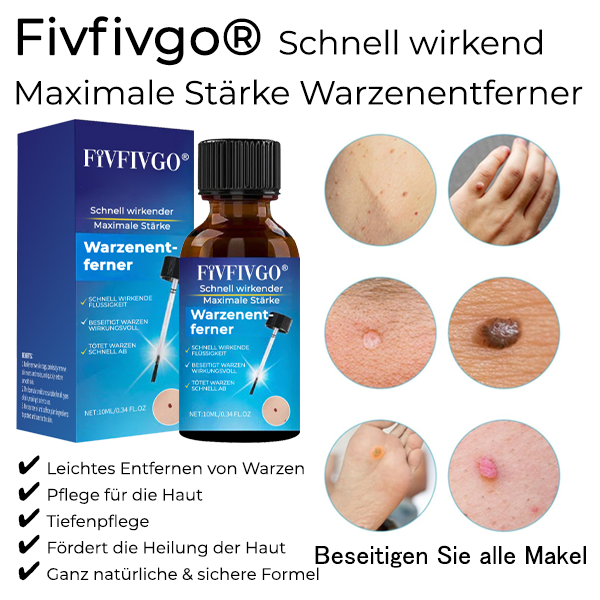 Fivfivgo® Schnell wirkender Maximale Stärke Warzenentferner