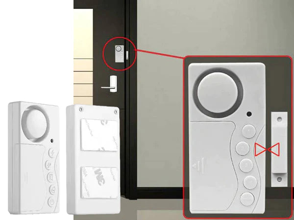 Fivfivgo™ Alarme de fenêtre sans fil Porte ouverte