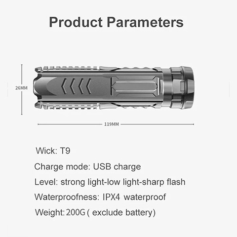 Fivfivgo™ Multifunctional Rechargeable Flashlight