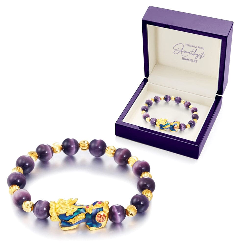 Fivfivgo™ FengShui Pi Xiu Ametist-armband
