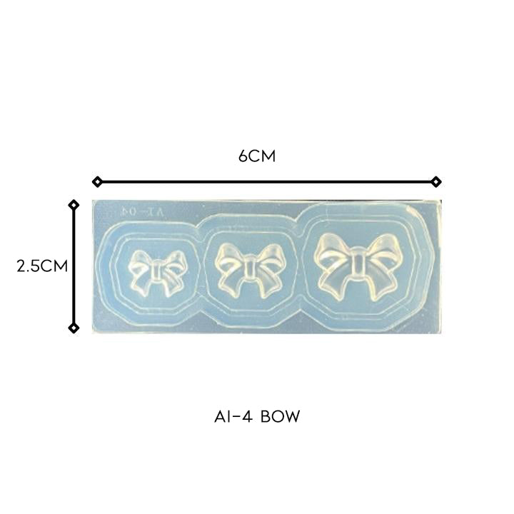 3D Nail Art Silicone Mold Nail Every Day And Night AI-4 Bow 