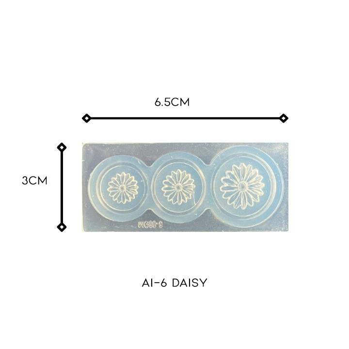 3D Nail Art Silicone Mold Nail Every Day And Night AI-6 Daisy 