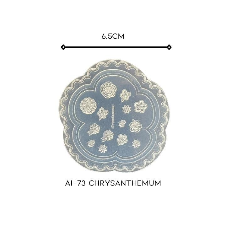 3D Nail Art Silicone Mold Nail Every Day And Night AI-73 Chrysanthemum 