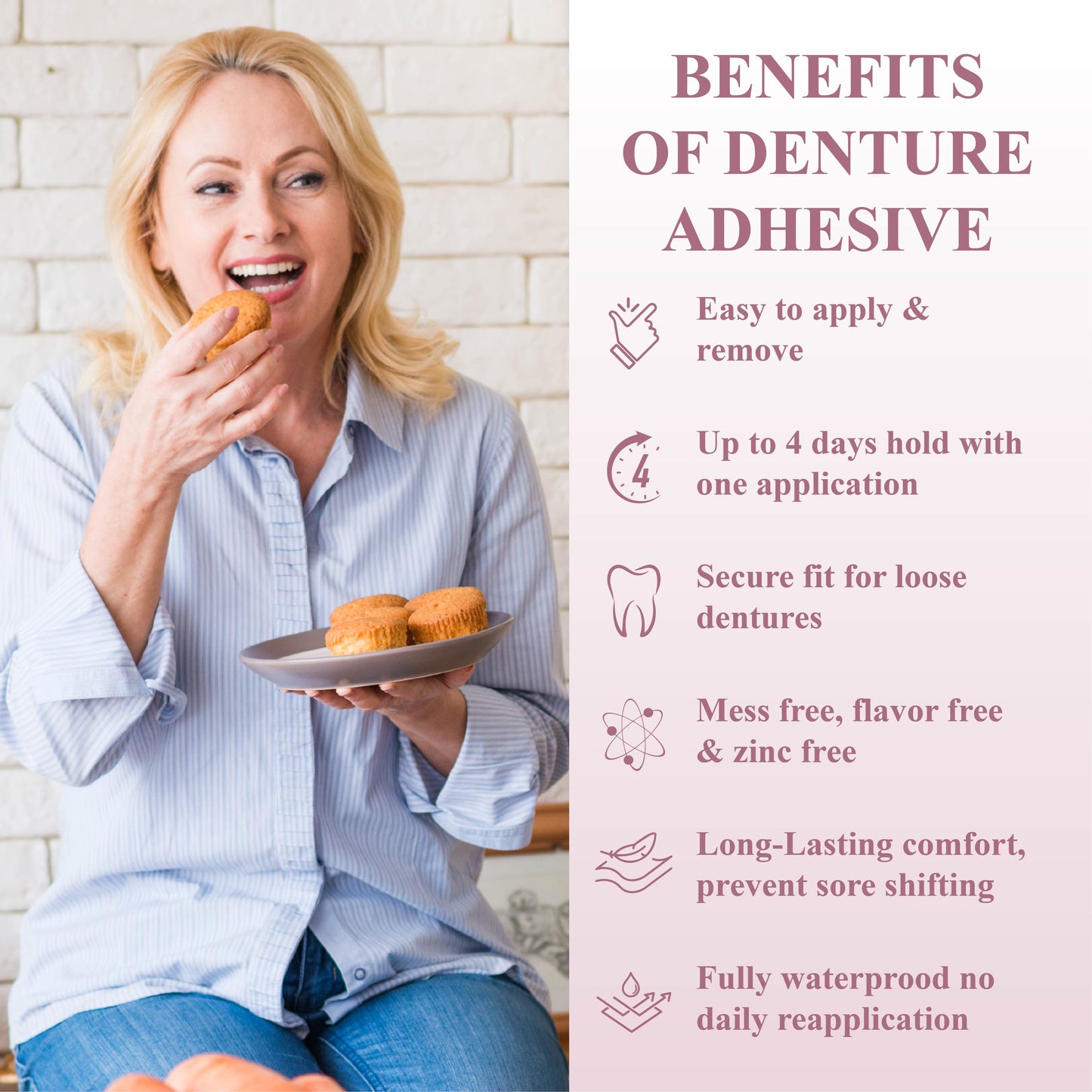 Fivfivgo™ SmileGrip Thermoplastic Denture Adhesive