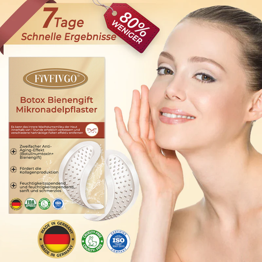Fivfivgo® Botox-Bienengift-Mikronadelpflaster (schmerzfreie, lang anhaltende Behandlung von hartnäckigen Falten und Hautproblemen)