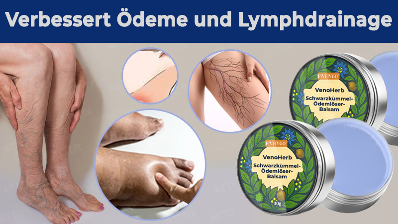 Fivfivgo® VenoHerb Schwarzkümmel-Ödemlöser-Balsam
