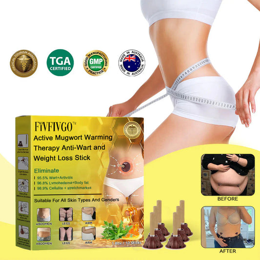 Fivfivgo™ Bioactive Wormwood Heat Therapy Wart Removal and Weight Loss Stick: Warmth and Slimming for a Healthy Glow!
