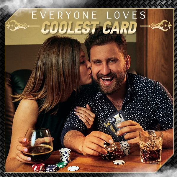 Schwarze goldene Luxe-Spielkarten