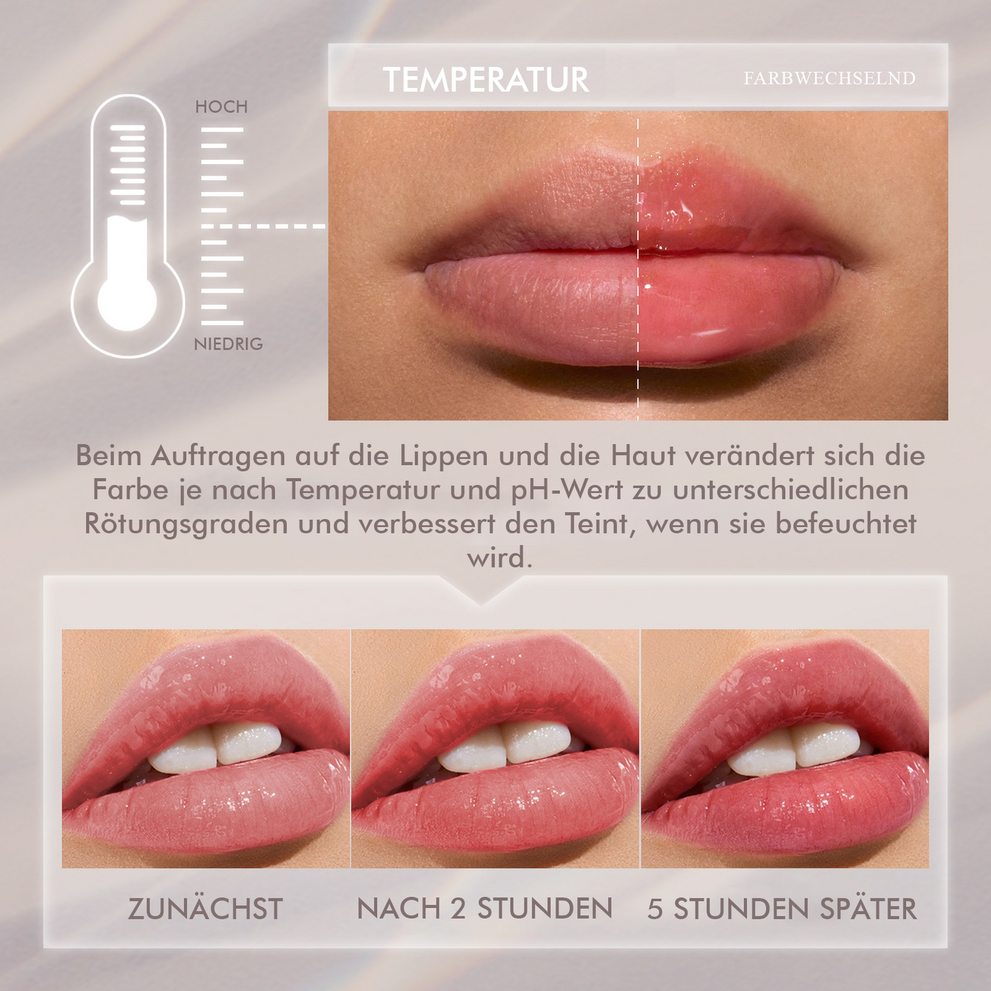 Fivfivgo™ PH-Wert Farbwechselnder Rouge-Stift