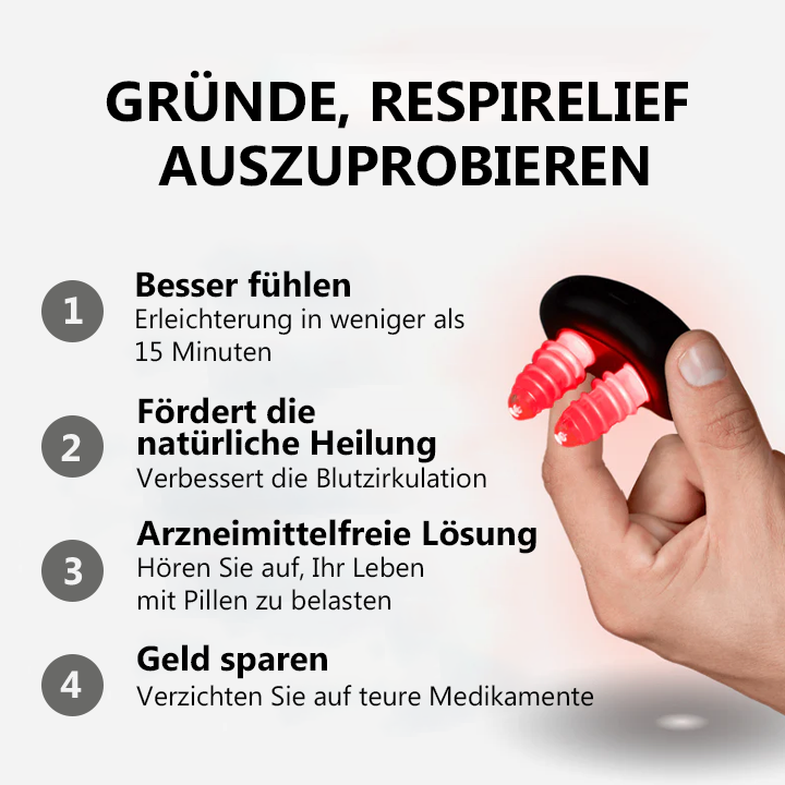 Fivfivgo™ RespiRelief Rotlicht Nasaltherapiegerät