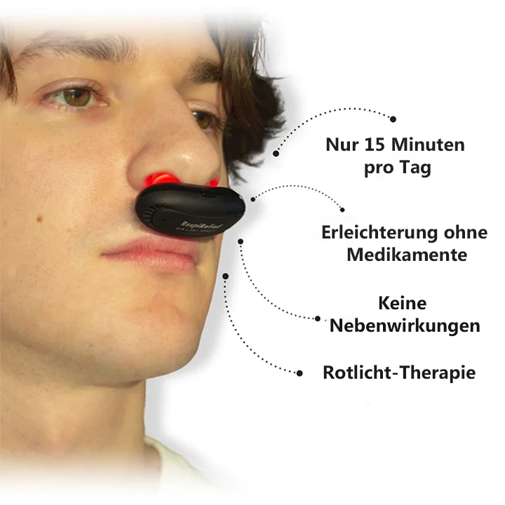 Fivfivgo™ RespiRelief Rotlicht Nasaltherapiegerät