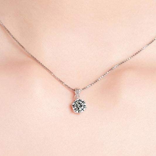 Synthetic Diamond Necklace (1ct)