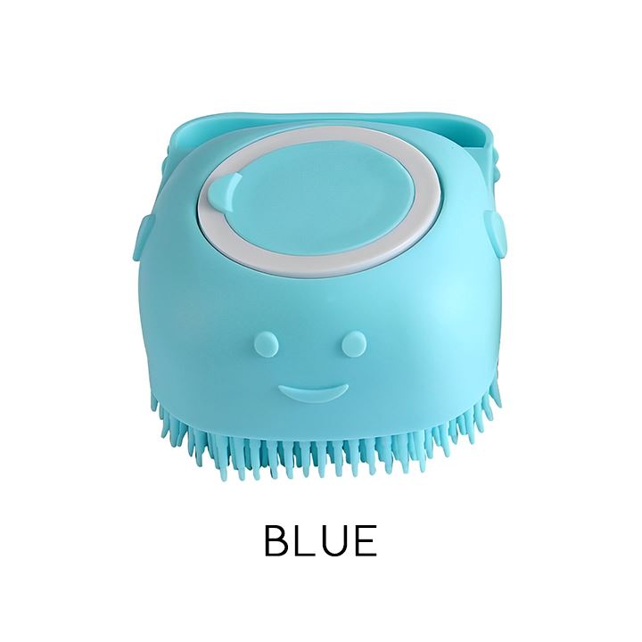 Silicone Deep Cleaning Shower Brush Personal Care Every Day And Night Blue 1 pc 