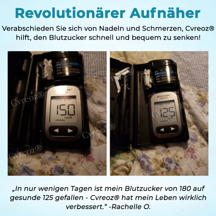 Cvreoz® InsuliNeedle Glukosekontrolle Microneedling-Pflaster