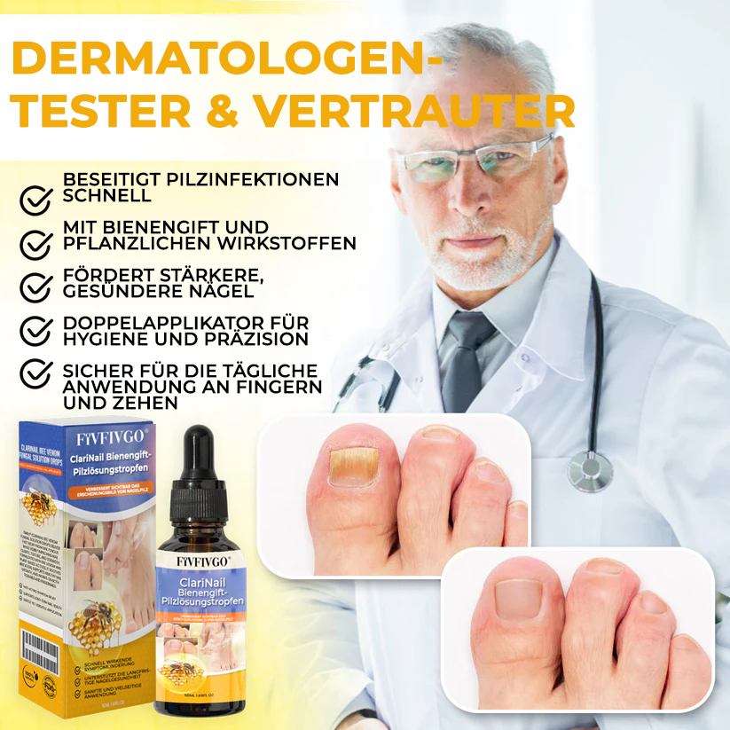 Fivfivgo® ClariNail Bienengift-Pilzlösungstropfen