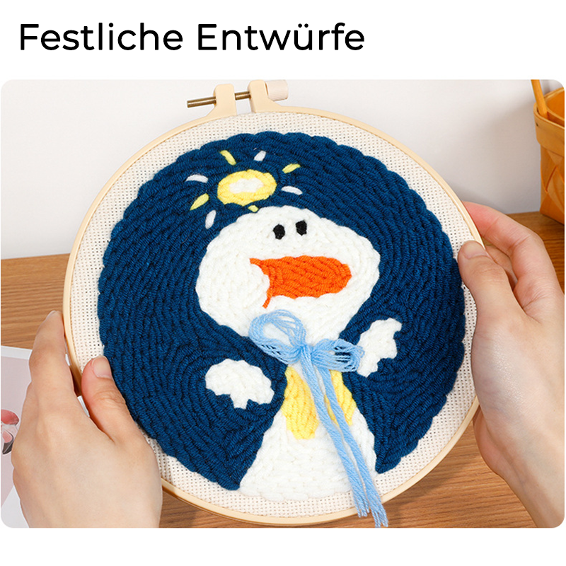 Weihnachtsfäden mit Punchstich-Kit