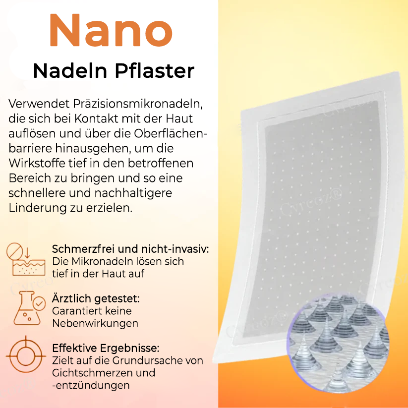Fivfivgo® Colchicin Nano-Nadeln Pflaster zur Gichtbehandlung