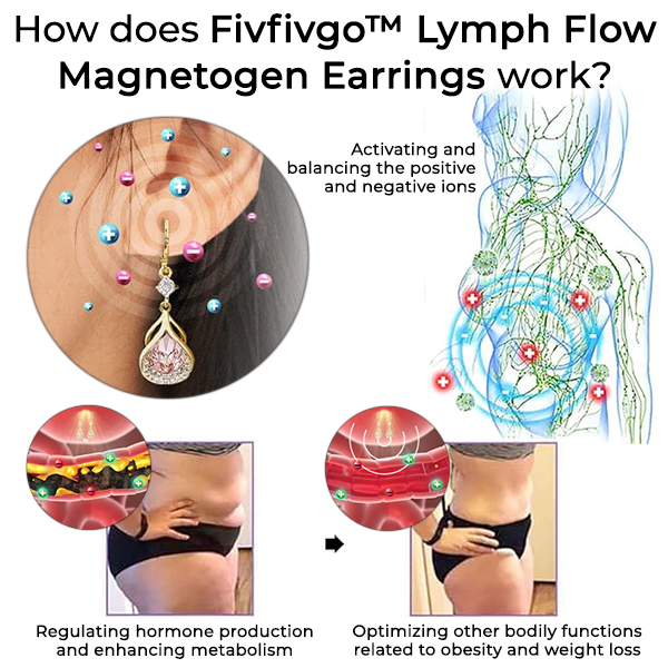 Fivfivgo™ Orecchini magnetogeni a flusso linfatico