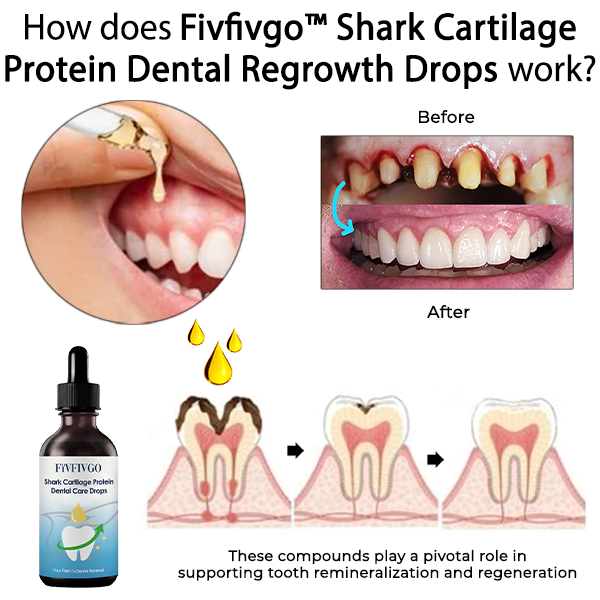 Fivfivgo™ Gouttes de repousse dentaire aux protéines de cartilage de requin