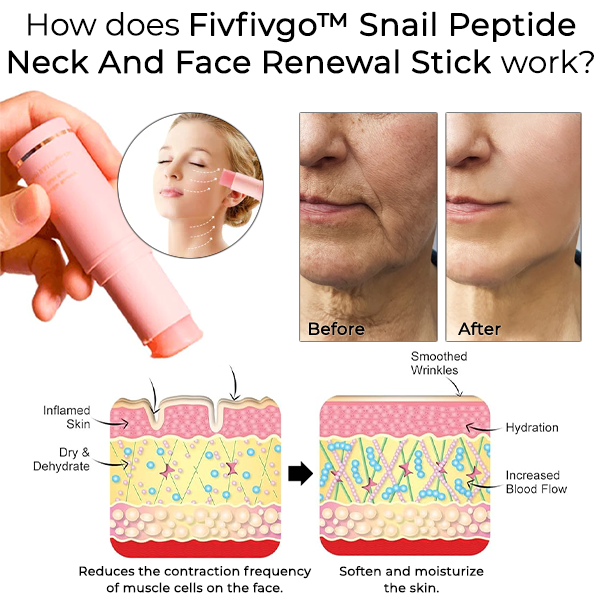 Fivfivgo™ Stick Rénovateur cou et Visage aux Peptides D'escargot