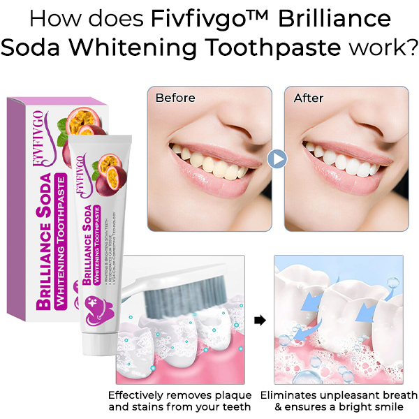 Fivfivgo™ Brilliance Soda Dentifrice blanchissant à la soude