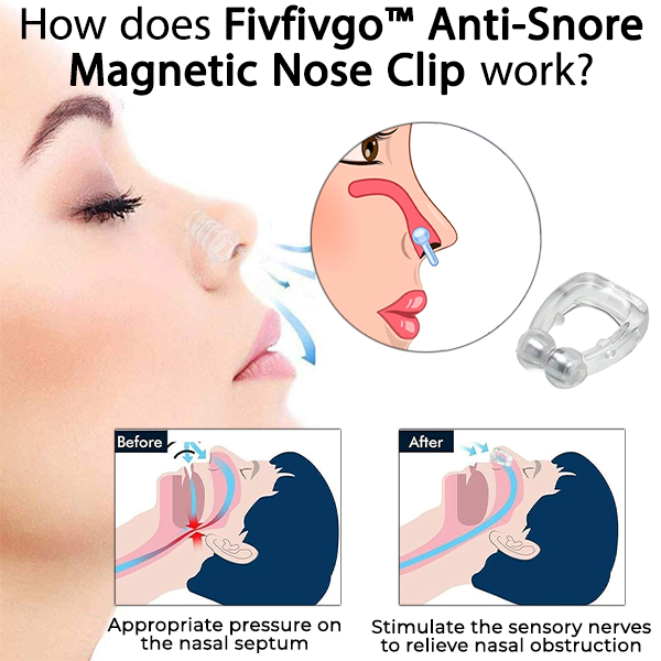 Fivfivgo™ Anti-Snore Clip nasal magnétique